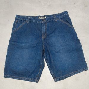 Old Navy Painters Blue Wash Denim Shorts Men W40 Loose Fit Baggy Skater 2009